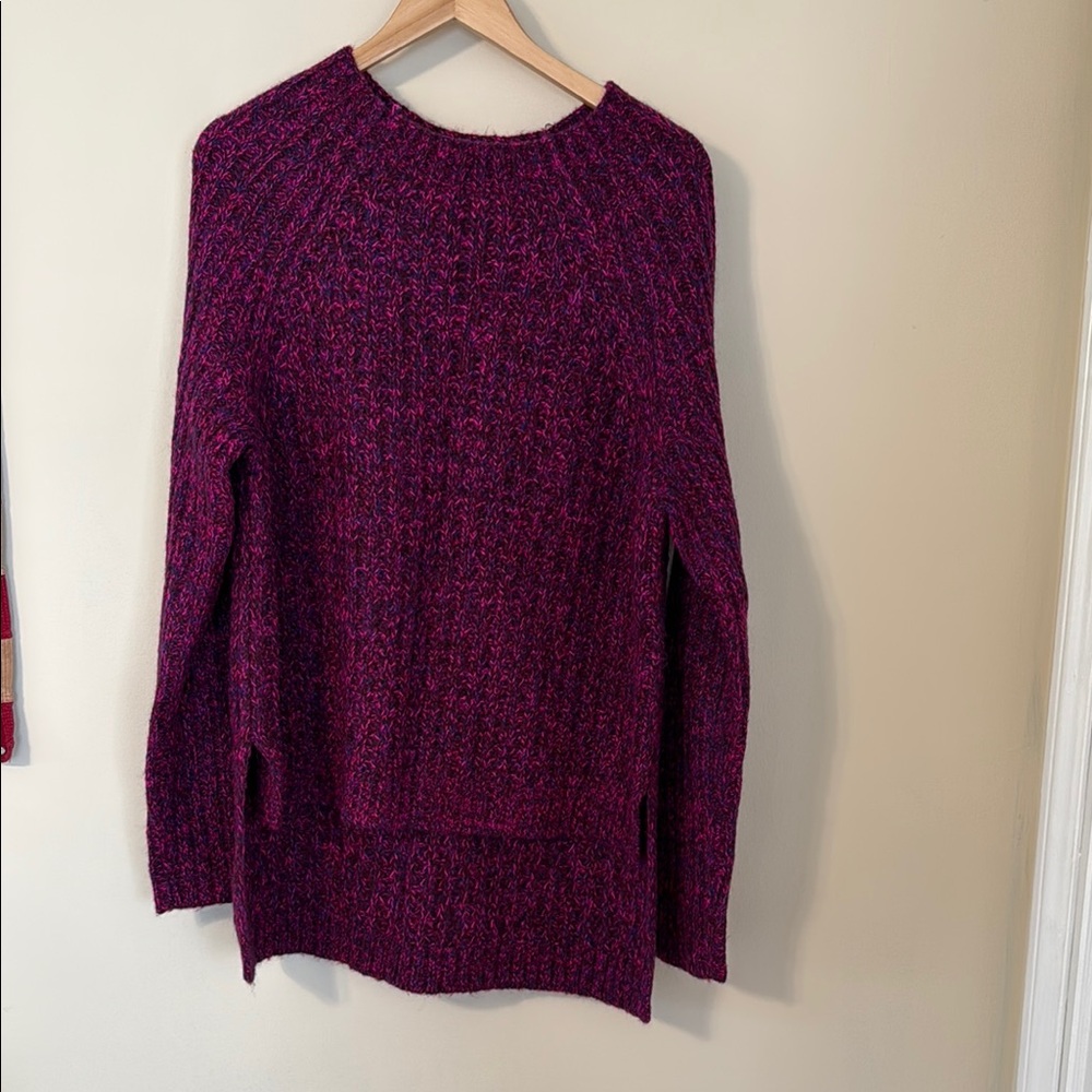 Tibi Mohair Blend Hot Pink Knit Sweater